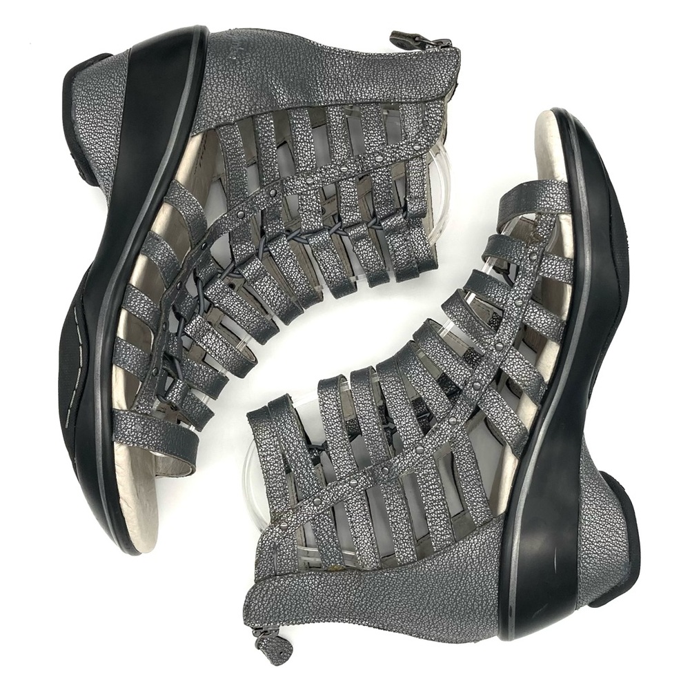 Jambu Brookline Metallic Gladiator Sandals Women’s Size 8 Cushioned Wedge Heel - Picture 6 of 8